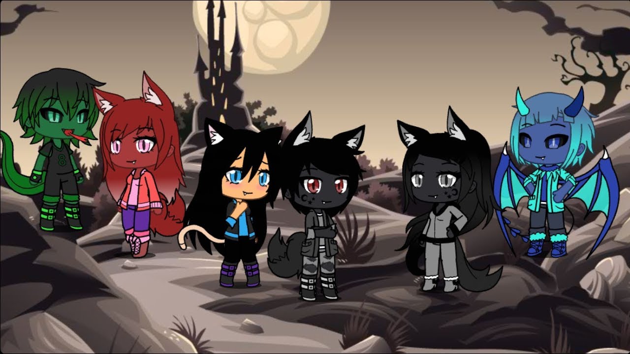 picture Gacha Life Boy Wolf Black the black alpha ep1 glmm