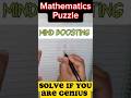 Mathematics Puzzle| Maths Puzzle. #maths #puzzle