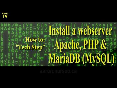 How to Install a webserver - Apache, PHP and MariaDB MySQL