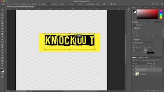 How To KNOCKOUT a text Effect in Photoshop / Tutorial