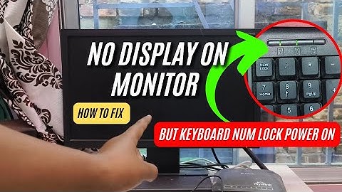 Geen beeld op monitor, maar CPU-ventilator draait of toetsenbord Num Lock ingeschakeld - Oplossing