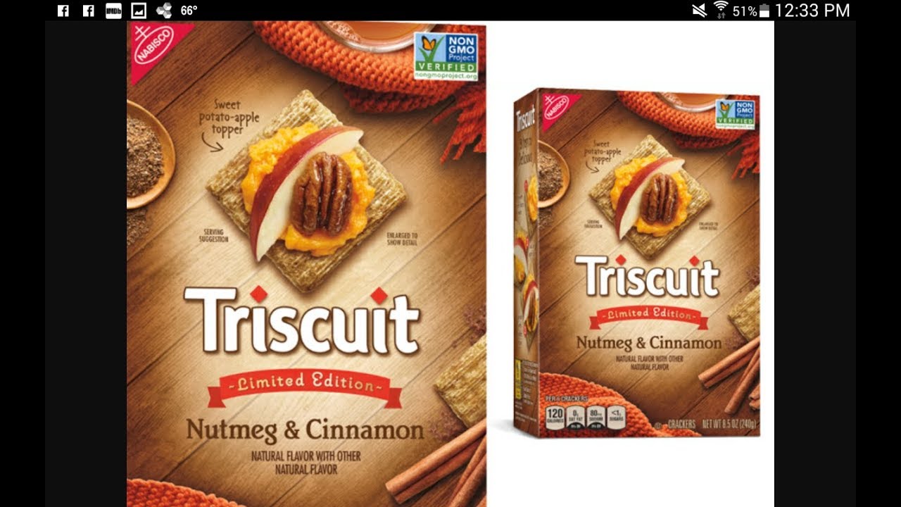 triscuit limited edition nutmeg cinnamon youtube nutmeg flyers