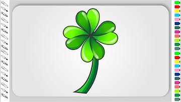 Four Leaf Clover Drawing with CorelDraw | Flat Vector Style | Drawing | CorelDraw Tutorial