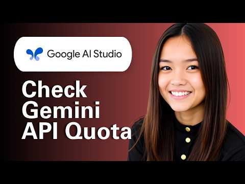 How to Check Gemini API Quota & Rate Limits Google AI Studio + Cloud Console (Step By Step)