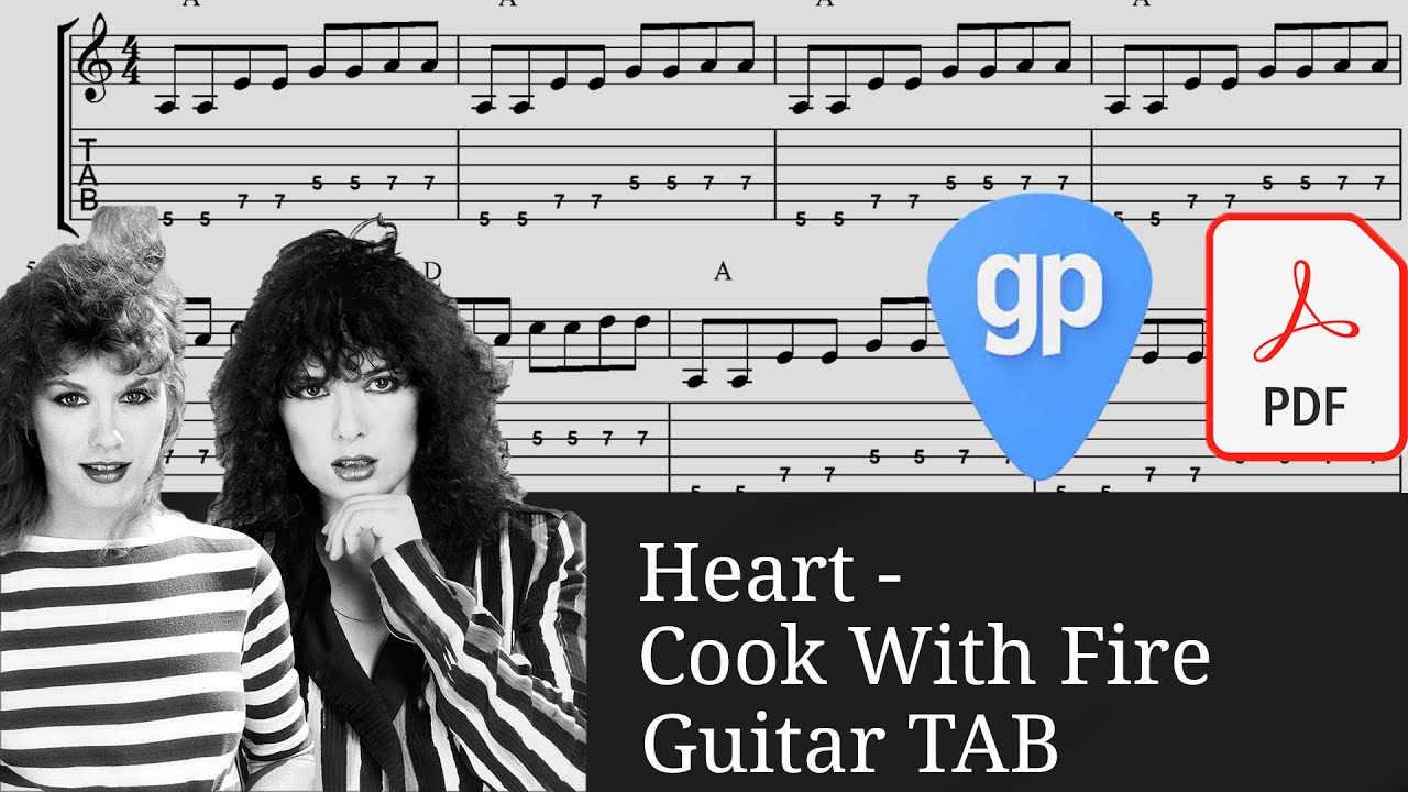 Heart Cook With Fire Guitar Tabs [TABS] YouTube