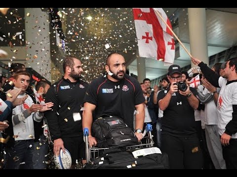 ბორჯღალოსნების დახვედრა თბილისის აეროპორტში