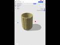 Плетеная ваза в Shapr3d на iPad под 3D печать #ipad #3dprinting #shapr3d #bambulab #дизайн