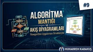 ALGORİTMA MANTIĞI &amp; AKIŞ DİYAGRAMLARI - Flowgorithm Uygulaması Örnekleriyle (DERS 9)