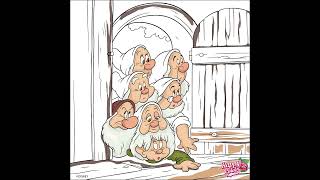 Happy Color The Seven Dwarves Were Surprised To Find Snow White In Their Cottage.
