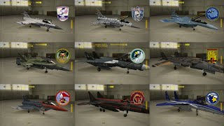 [4K] Ace Combat Zero - All Planes & Skins