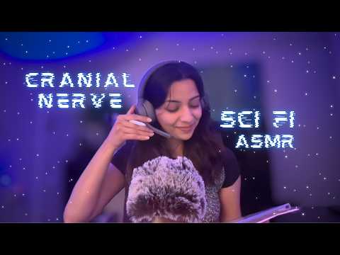 ASMR scifi cranial nerve exam | follow the light, hearing, guided breathing, soft spoken, doctor rp