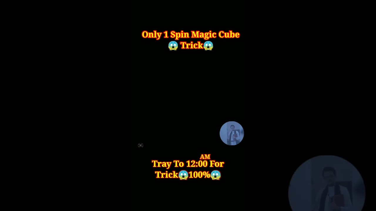 Only 1 Spin Magic Cube 😱 Trick😈 Whit for End 😱