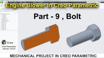 Engine Blower Assembly In Creo | Bolt 🔩 In Creo | Creo Bolt 🔩 Design #9
