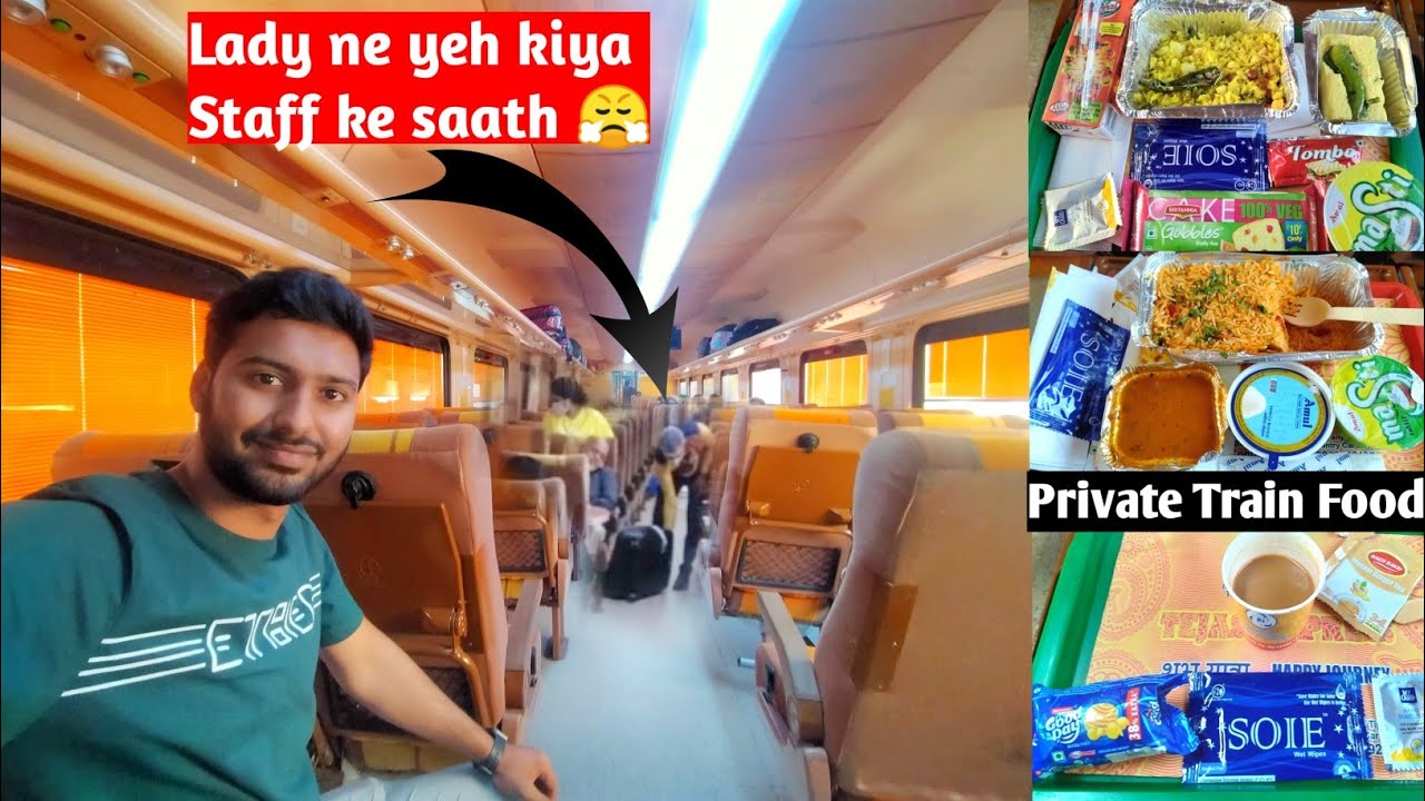 IRCTC Tejas Express Train Journey •Ladies Aisa mat karo•🙏