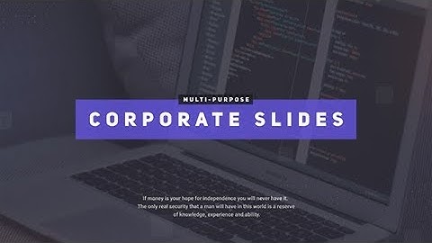 Clean Corporate Slideshow - After Effects Template #AfterEffectsTemplate #Videohive