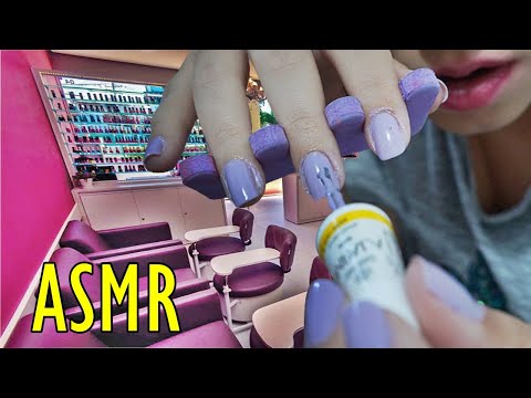 ASMR FAZENDO MINHAS UNHAS (TAPPING, SCRATCHING, LIXA e RELAXAMENTO)