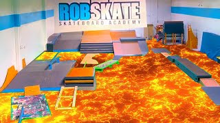 The floor is ACTUALLY LAVA