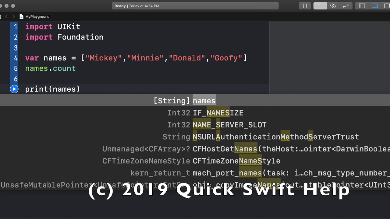 Get an Array Count in Swift 5 - YouTube