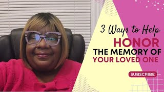 3 Ways to Help Honor the Memory of Your Loved One Robert Rorie ❤️ 9 29 12