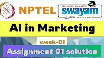 AI in Marketing week 1| NPTEL assignment answer  | Jan 2025 |#nptel#key#assignment#ai #aiinmarketing