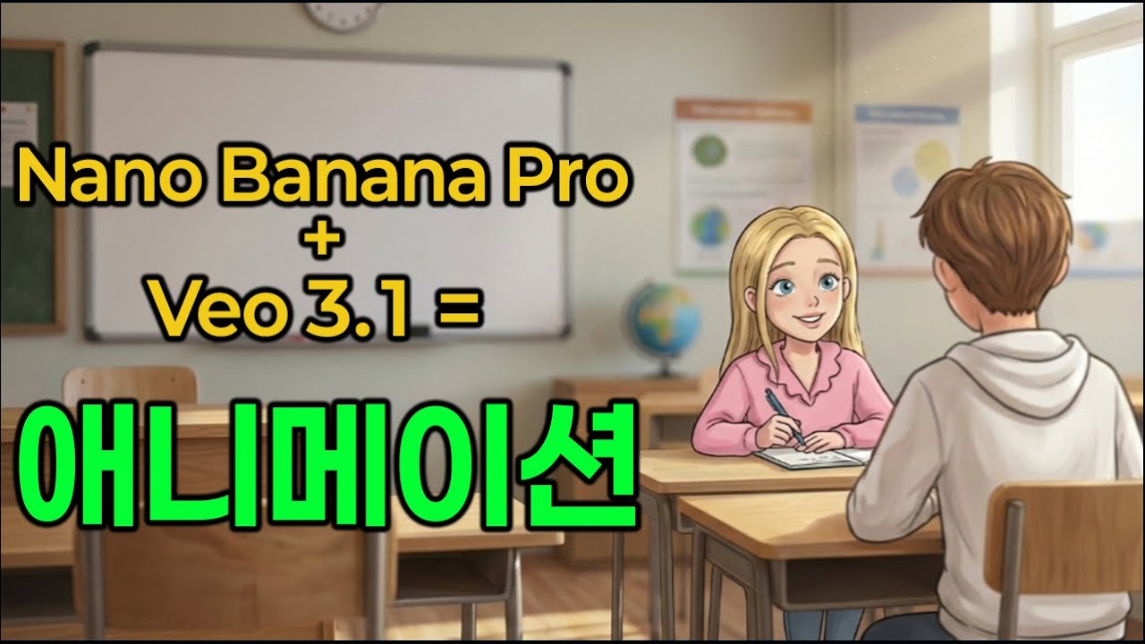 나만의 '애니메이션' 만들기 (나노 바나나 Pro + Veo 3.1 활용)