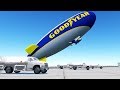 They Let Me Fly the Goodyear Blimp and Immediately Regretted it - Flywings 2018 Flight Simulator