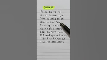 Thumbnail of Suzume song lyrics #anime #animeedit #song #suzume #trending #viral #youtubeshorts #songlyrics #song