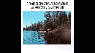 Story Behind the Art "Storm Behind the Campsite"