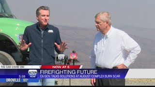 Governor Gavin Newsom visits site of August Complex Fire