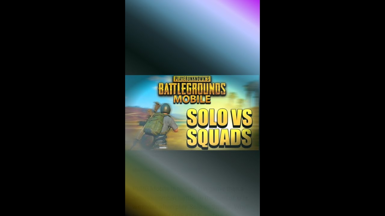 Solo vs squad pubg mobile lite gameplay video. # bgmi lite 😊😂😊 - YouTube