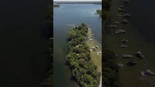 Flying Over Wild Goose Island on Lake Minnetonka #shorts #djimini5pro #drone #dji