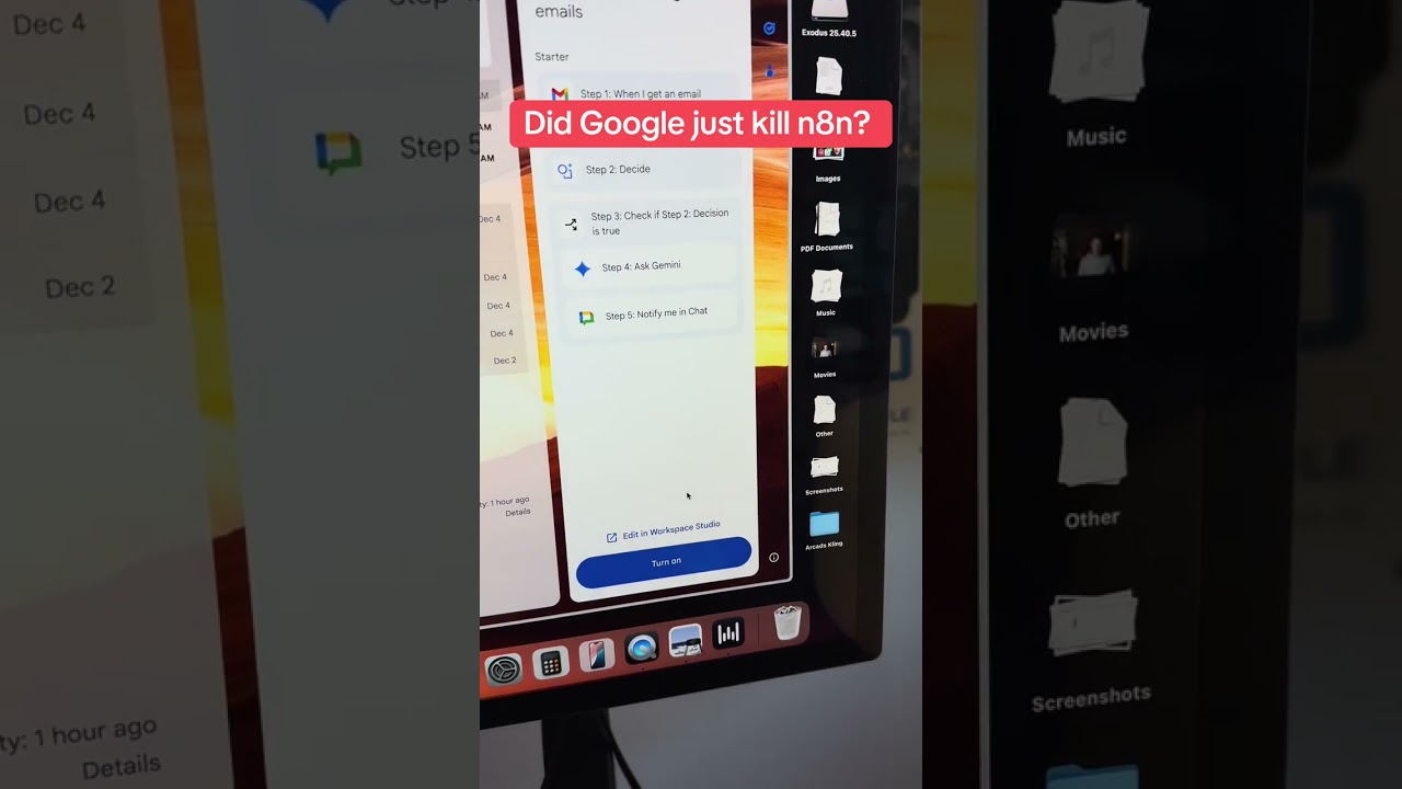 NEW Google Workspace Studio Builds Agents in Seconds