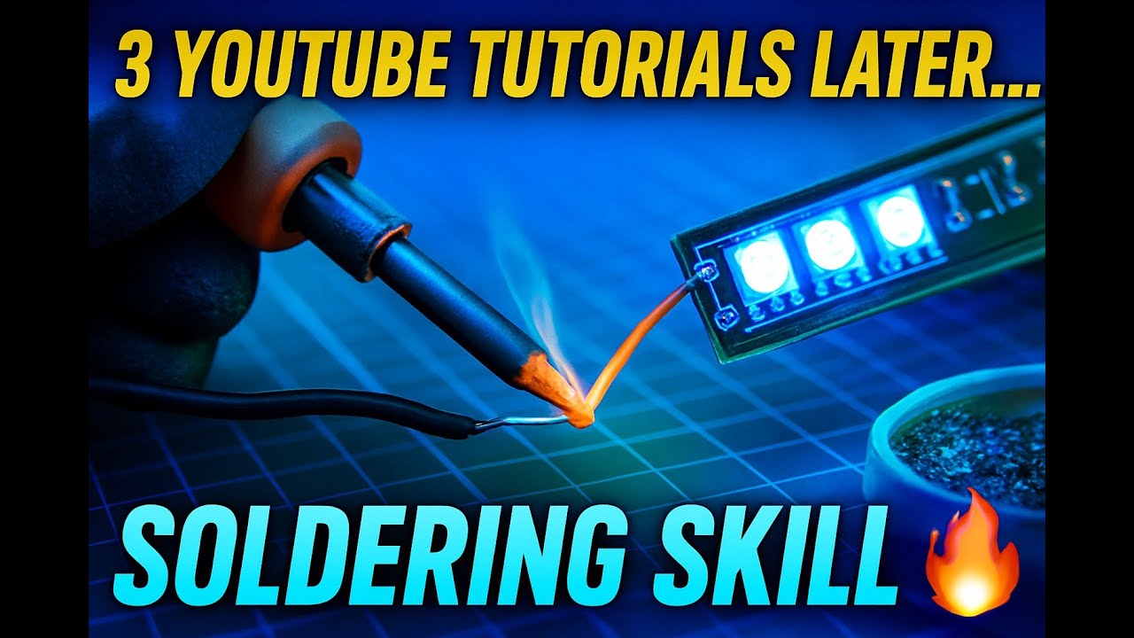 Soldering Process Video I Watched 3 YouTube Tutorials — Here’s What Happened to My Soldering ...