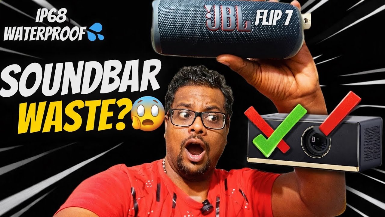 இனி Projectorக்கு Soundbar வேண்டாமா⁉️😳JBL Flip 7 worth-ஆ? | Flip 6-க்கு big upgrade-ஆ இது