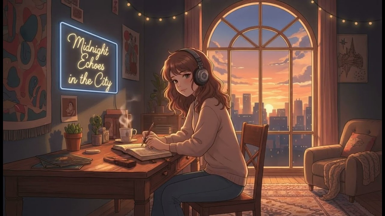 Midnight Echoes in the City - Nostalgic Lofi Hip Hop Beats