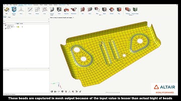 HyperWorks 2021: Mesh Controls, Parameters for Beads