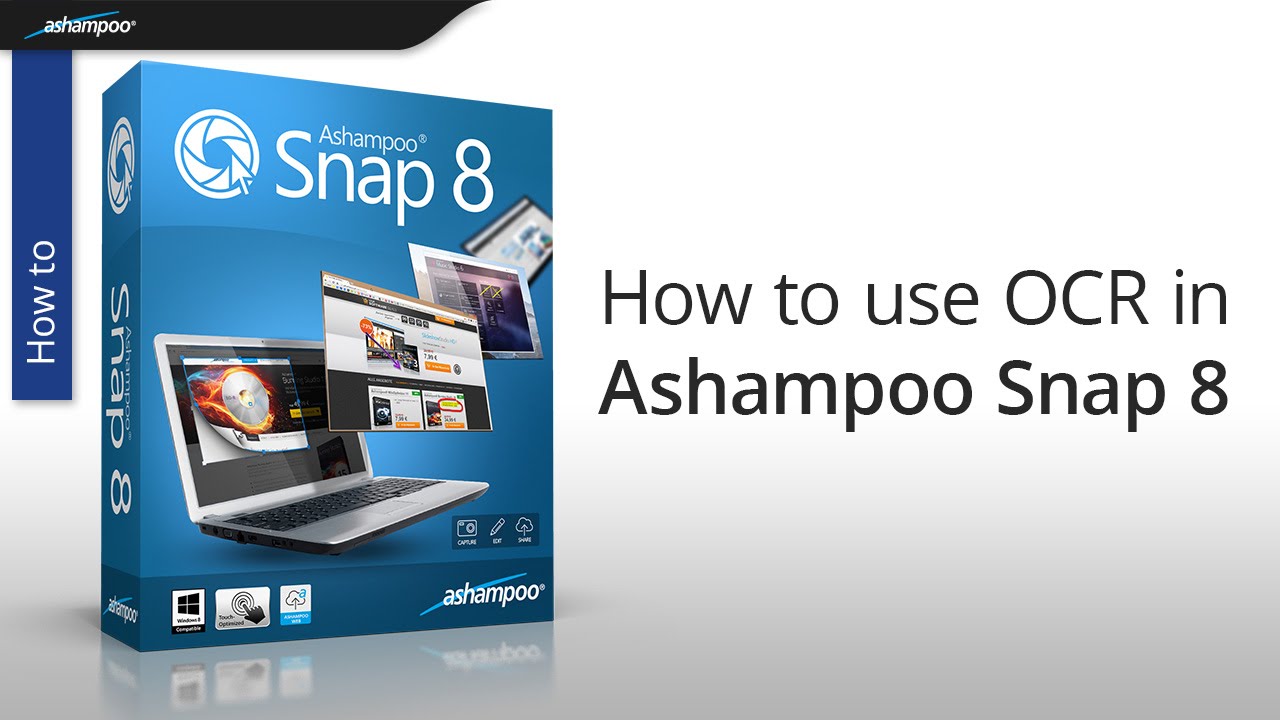 How to use Optical Character Recognition ( OCR ) in Ashampoo Snap 8