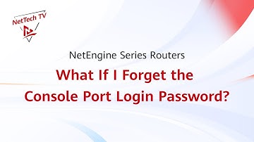 [NE Router Must-Knows] What If I Forget the Console Port Login Password?