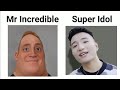 Mr incredible becoming canny vs super idol becoming canny