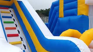 12×12×5m Commercial Inflatable Playground | Multi-Activity Inflatable Park for FEC & Events