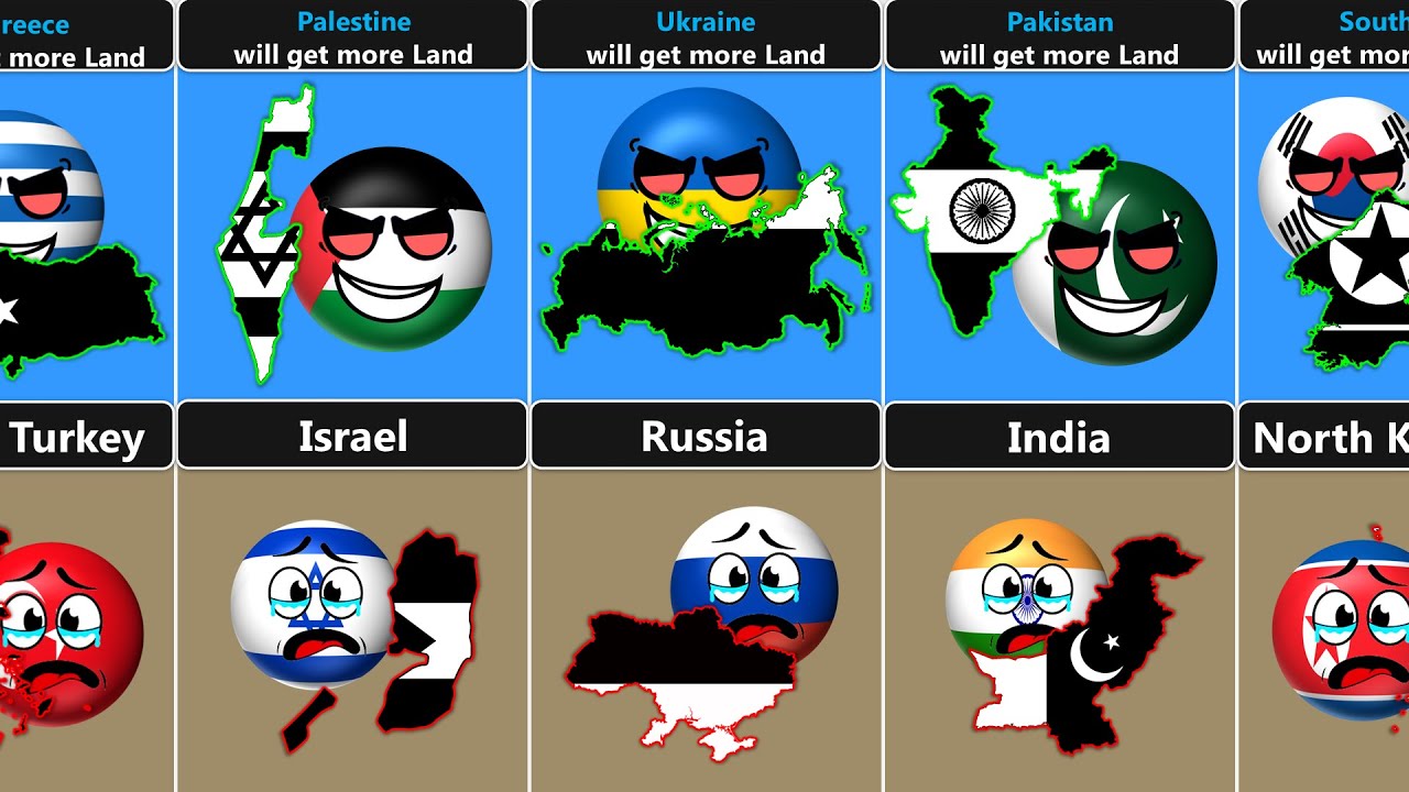 If Enemy Countries Swap Their Places, Then Who Will Get More Land ...