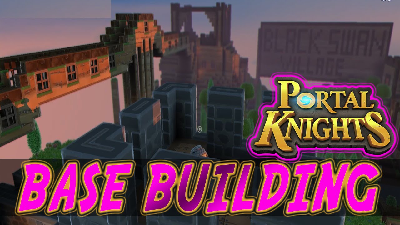 Portal Knights ➤ MY EPIC BASE WALKTHROUGH ➤ Black Swan Village - YouTube