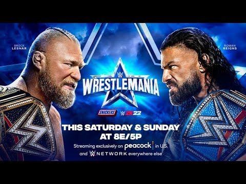 Cartelera Final De WWE WrestleMania 38 (2022) - Noche 1 y Noche 2