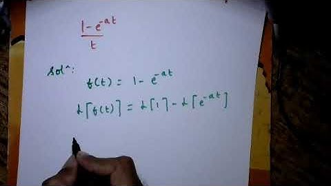 (vtu) Laplace transform part 5 | Engineering Mathematics
