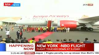 Happening now: DP William Ruto at JKIA to welcome flight.