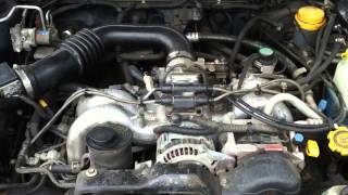 1996 subaru legacy outback 2.5 cold start and engine rev