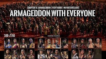 MORTAL KOMBAT 1 | CHAPTER 15 | Armageddon with EVERYONE | VERY HARD | No Matches Lost | 4K 60FPS