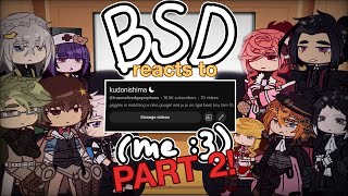 (repost. 💀) ★ ,, BSD reacts to My Videos! ‘’ ☾ [] 10k !! [] read desc [] 2/2 [] BSD GRV [] ADA + PM