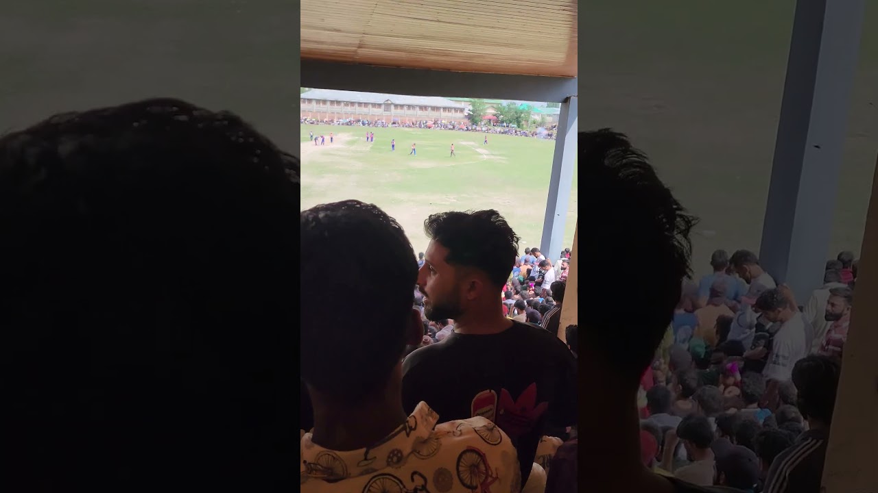 A jam-packed sports Stadium Pulwama during the final match of Royal Knockout T20 Cricket Tournament