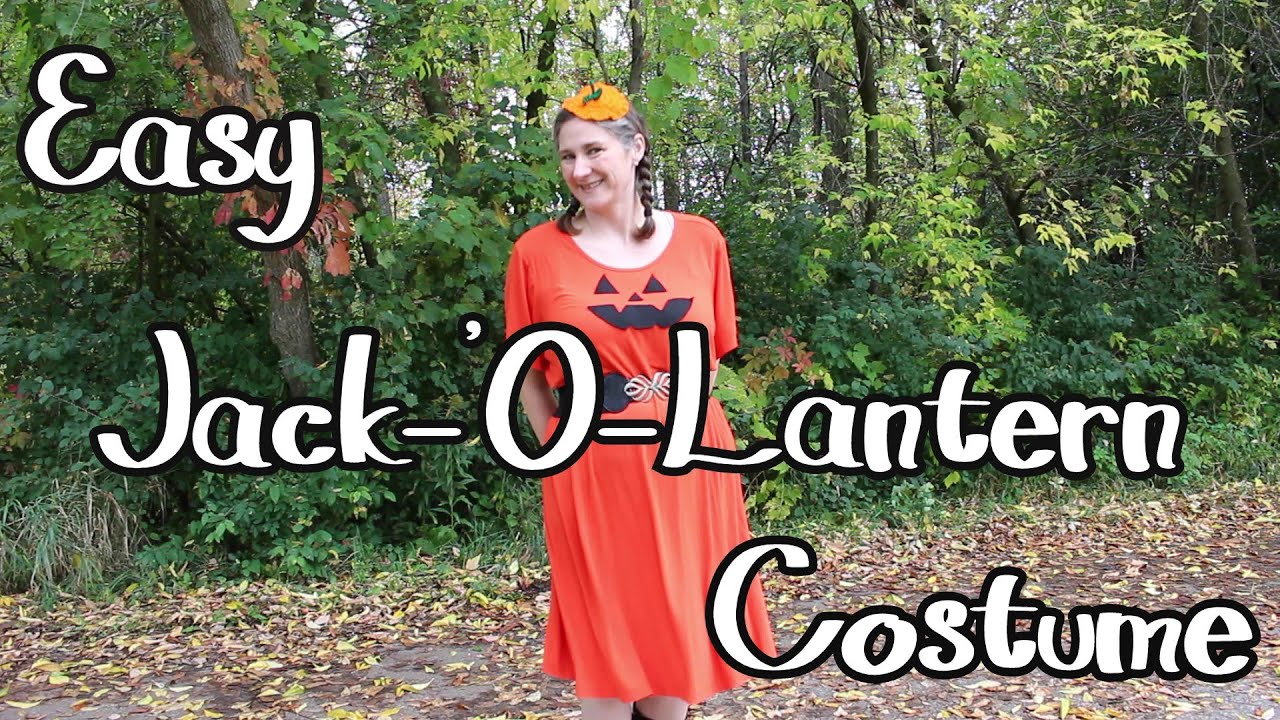 How to make an easy Jack-‘O-Lantern Costume - YouTube